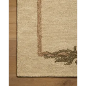 Brigette Romanek x Loloi Romi Natural / Olive 7\'-9\" x 7\'-9\" Rug