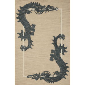 Brigette Romanek x Loloi Romi Oatmeal / Midnight Rug
