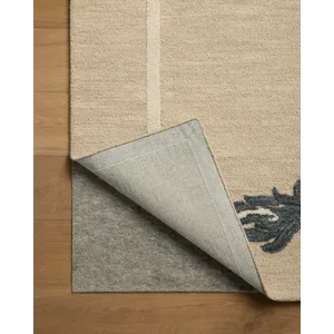 Brigette Romanek x Loloi Romi Oatmeal / Midnight 8\'-6\" x 11\'-6\" Rug