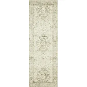 Rosette Ivory / Silver Rug (2' 2" X 3' 8")