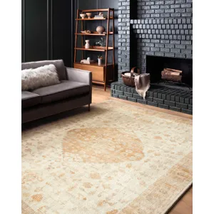Rosette Ivory / Terracotta Rug (2' 6" X 7' 6")