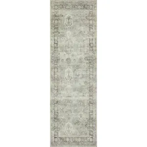 Rosette Steel / Graphite Rug (2' 2" X 3' 8")