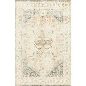 Rosette Clay / Ivory Rug (7' 6" X 9' 6")