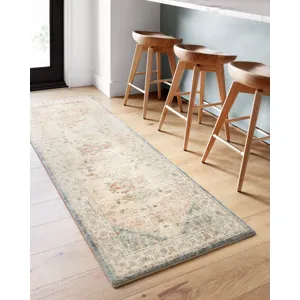Rosette Clay / Ivory Rug (7' 6" X 9' 6")