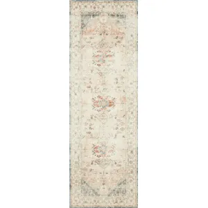 Rosette Clay / Ivory Rug (7' 6" X 9' 6")