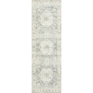 Rosette Denim / Fog Rug (2' 2" X 3' 8")