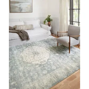 Rosette Denim / Fog Rug (2' 2" X 3' 8")
