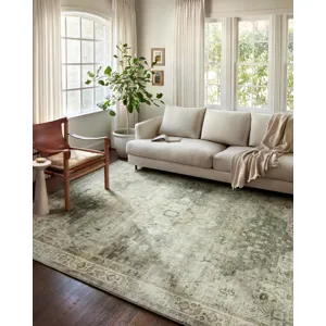 Rosette Sage / Beige Rug (2' 2" X 3' 8")