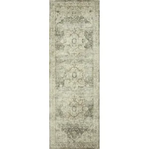Rosette Sage / Beige Rug (2' 2" X 3' 8")