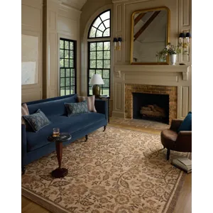 Chris Loves Julia x Loloi Rue Bark / Mocha 2\'-3\" x 3\'-9\" Rug
