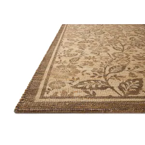 Chris Loves Julia x Loloi Rue Bark / Mocha 2\'-3\" x 3\'-9\" Rug