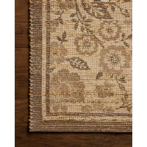 Chris Loves Julia x Loloi Rue Bark / Mocha 2\'-3\" x 3\'-9\" Rug