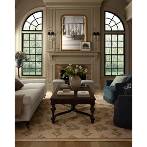 Chris Loves Julia x Loloi Rue Moss / Blue 7\'-6\" x 9\'-6\" Rug