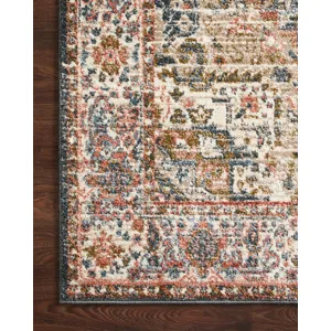 Saban Blue / Multi Rug (3' 9" X 3' 9" Round)
