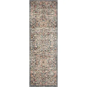Saban Blue / Spice Rug (5' 3" X 7' 6")