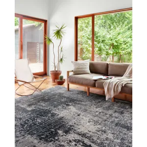 Samra Charcoal / Silver Rug (5' 3" X 7' 9")