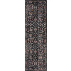 Samra Charcoal / Multi Rug (5' 3" X 7' 9")