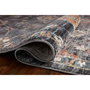 Samra Charcoal / Multi Rug (5' 3" X 7' 9")