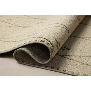 Loloi Saylor Ivory / Pebble 6\'-3\" x 9\'-2\" Indoor/Outdoor Rug