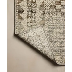 Loloi Saylor Ivory / Granite 7\'-6\" x 7\'-6\" Indoor/Outdoor Rug