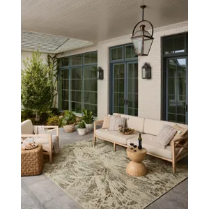 Loloi Saylor Ivory / Stone 8\'-6\" x 12\' Indoor/Outdoor Rug