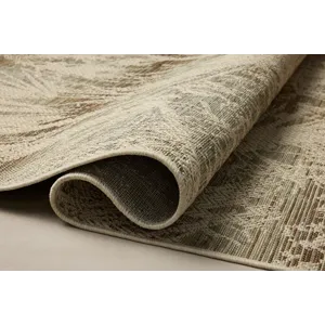 Loloi Saylor Ivory / Stone 8\'-6\" x 12\' Indoor/Outdoor Rug