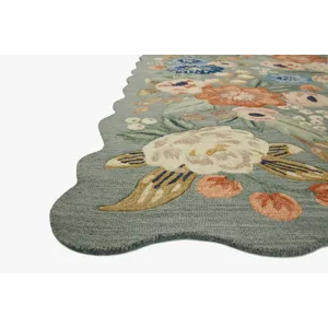 Loloi X Rifle Paper Co. Silhouette 5\'-0\" X 5\'-0\" Round Rug