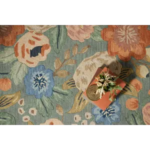 Loloi X Rifle Paper Co. Silhouette 5\'-0\" X 5\'-0\" Round Rug
