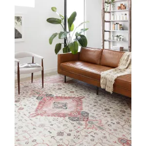 Skye Ivory / Berry Rug (2' 0" X 5' 0")
