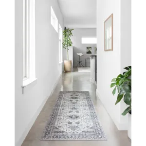 Skye Silver / Grey Rug (2' 0" X 5' 0")