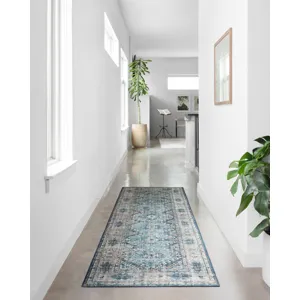 Skye Denim / Natural Rug (7' 6" X 9' 6")