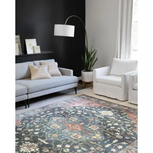 Skye Denim / Brick Rug (2' 0" X 5' 0")