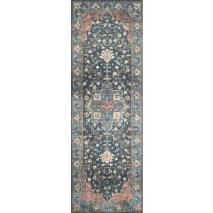 Skye Denim / Brick Rug (2' 0" X 5' 0")