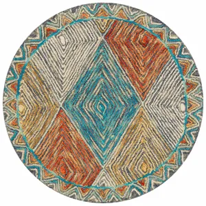 Spectrum Sunset / Ocean Rug (5' 0" X 7' 6")