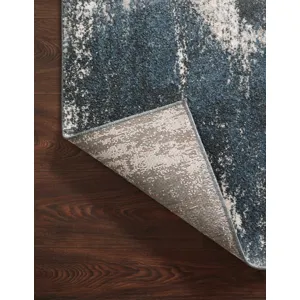 Spirit Indigo / Ivory Rug (2' 7" X 4')