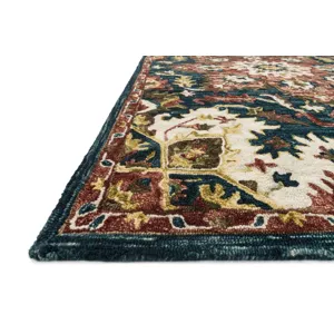 Victoria Teal / Raspberry Rug (2' 3" X 3' 9")