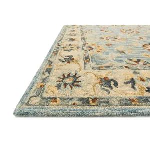 Victoria Lt. Blue / Natural Rug (2' 3" X 3' 9")