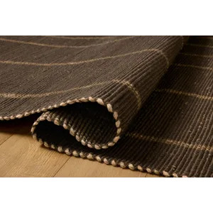 Leanne Ford x Loloi Weatherstaff Espresso / Natural 3\'-6\" x 5\'-6\" Rug