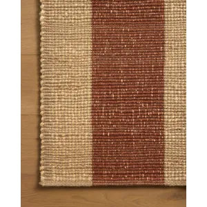 Leanne Ford x Loloi Weatherstaff Natural / Brick 5\'-0\" x 7\'-6\" Rug