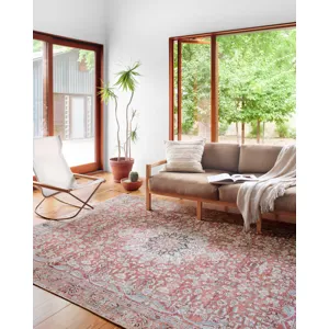 Wynter Tomato / Teal Rug (2' 6" X 9' 6")