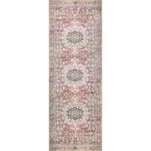 Wynter Tomato / Teal Rug (2' 6" X 9' 6")