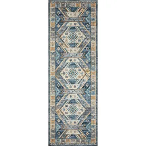Zion Ocean / Gold Rug (5' 0" X 7' 6")