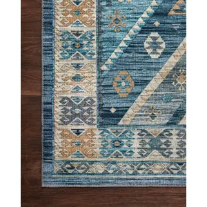 Zion Ocean / Gold Rug (5' 0" X 7' 6")