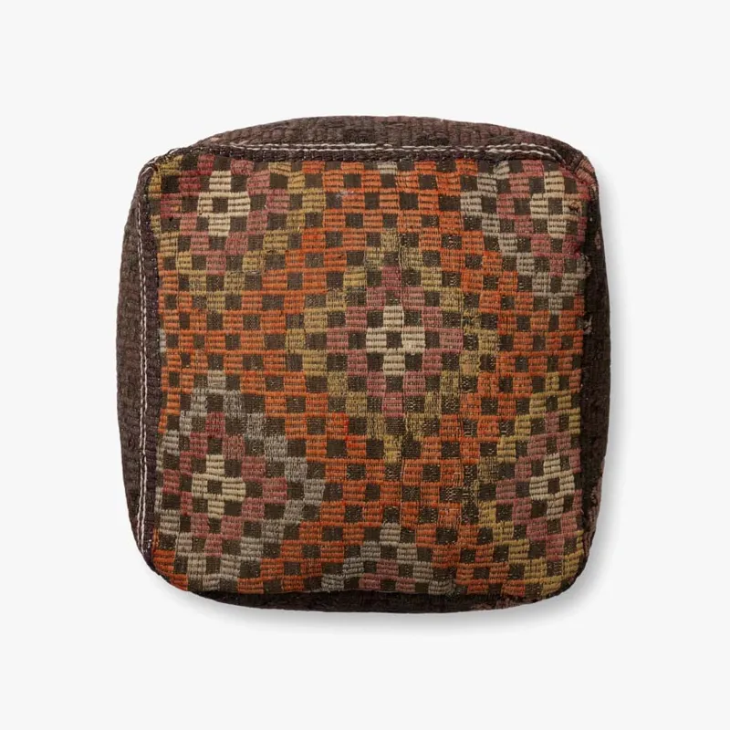 Loloi X One-Of-A-Kinds 18\"w X 18\"d X 18\"h Pouf Pouf