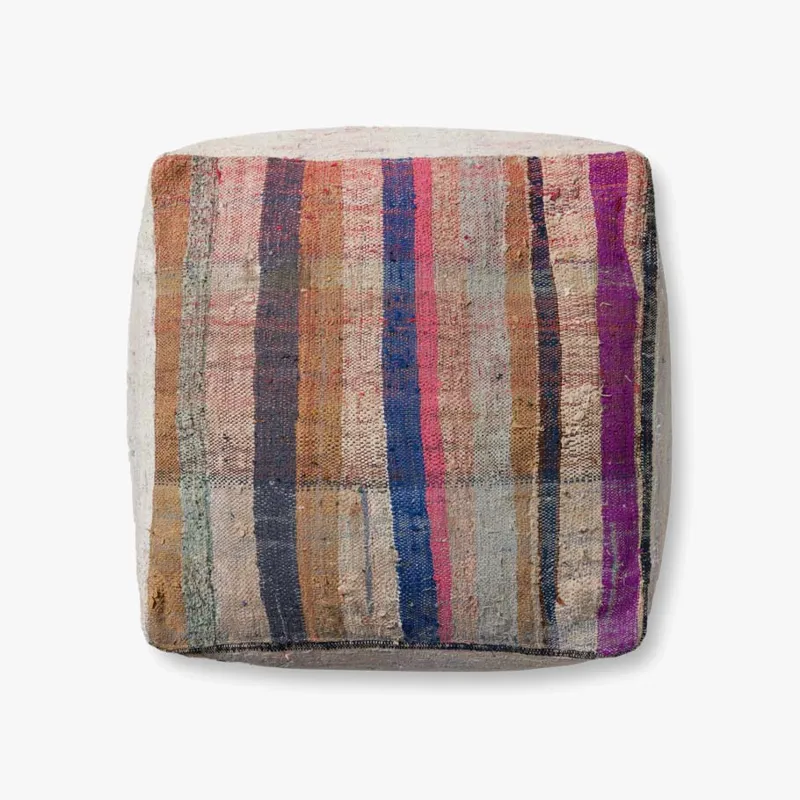 Loloi X One-Of-A-Kinds | 18\"w X 18\"d X 20\"h Pouf Pouf Pf01 | 18\"w X 18\"d X 20\"h Pouf