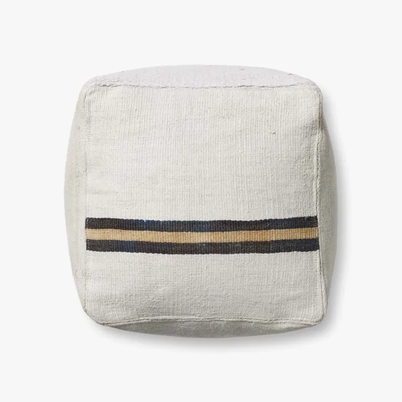 Loloi X One-Of-A-Kinds 18\"w X 18\"d X 20\"h Pouf Pouf