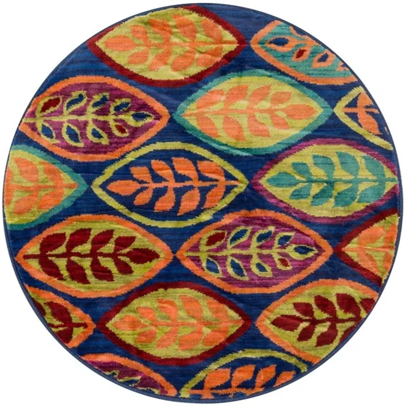 HIS04 BLUE / MULTI (2'2" X 3'9")