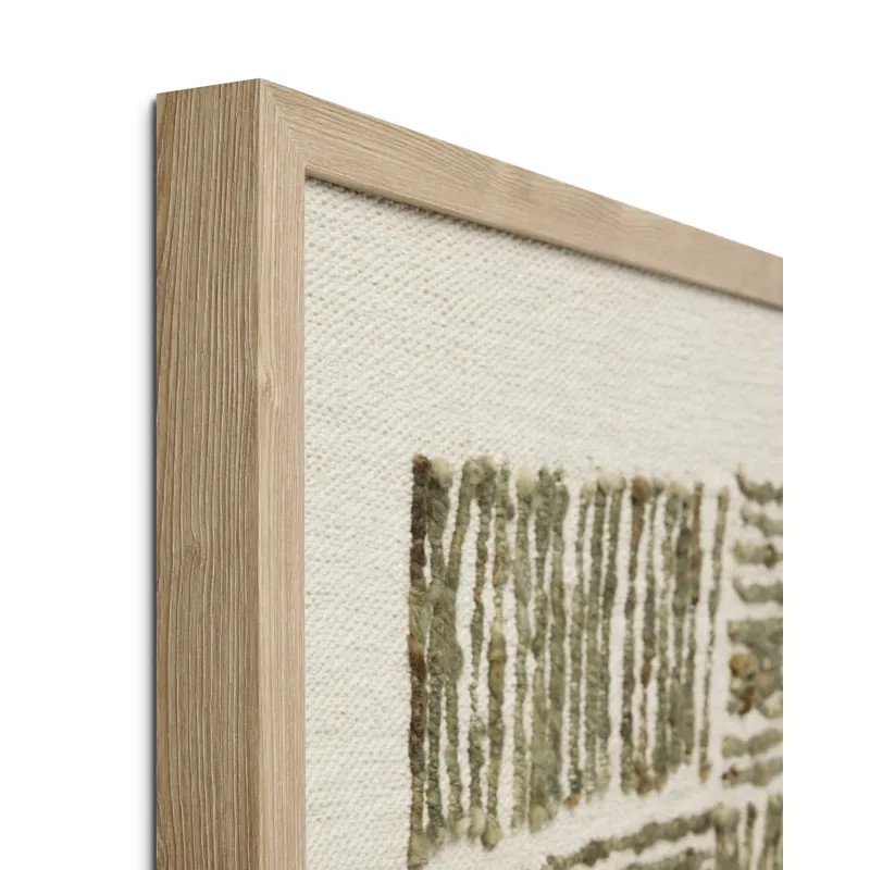 Amber Lewis x Loloi Idlywild Green 3\'-4\" x 5\'-0\" Wall Art