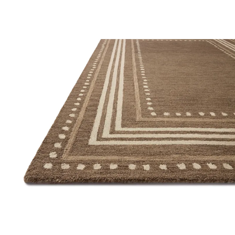 Chris Loves Julia x Loloi Alfie Bark / Natural 3\'-6\" x 5\'-6\" Rug