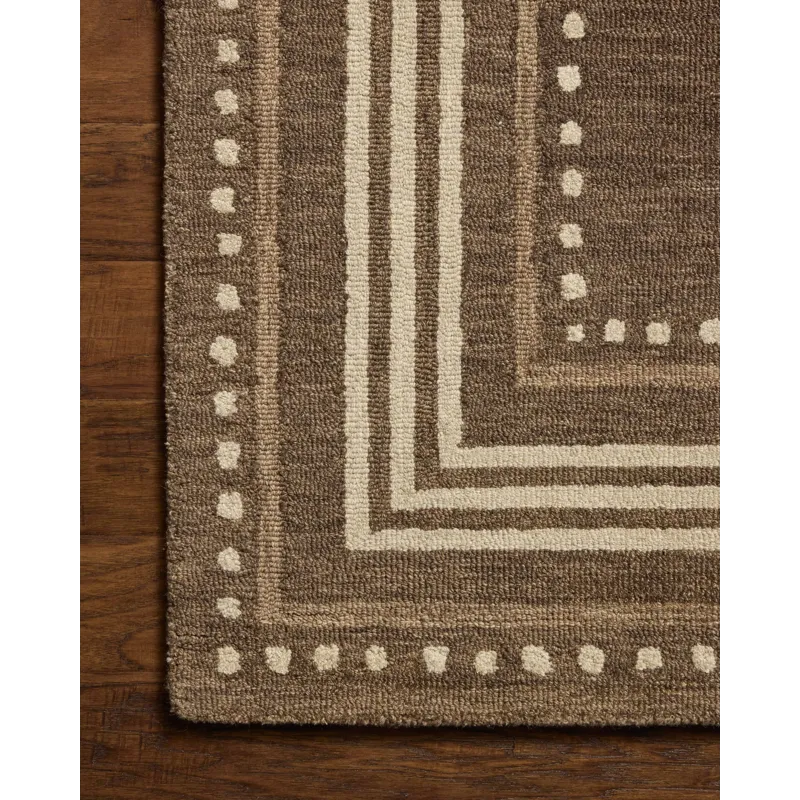 Chris Loves Julia x Loloi Alfie Bark / Natural 3\'-6\" x 5\'-6\" Rug